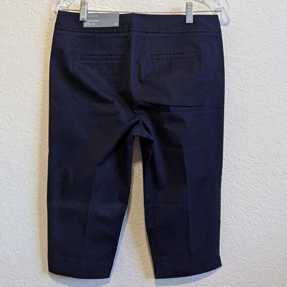 Talbots* Women's Pedal Pusher-Length Slim-Leg Sits at Waist Capris Pants~Size 4P - Picture 13 of 13